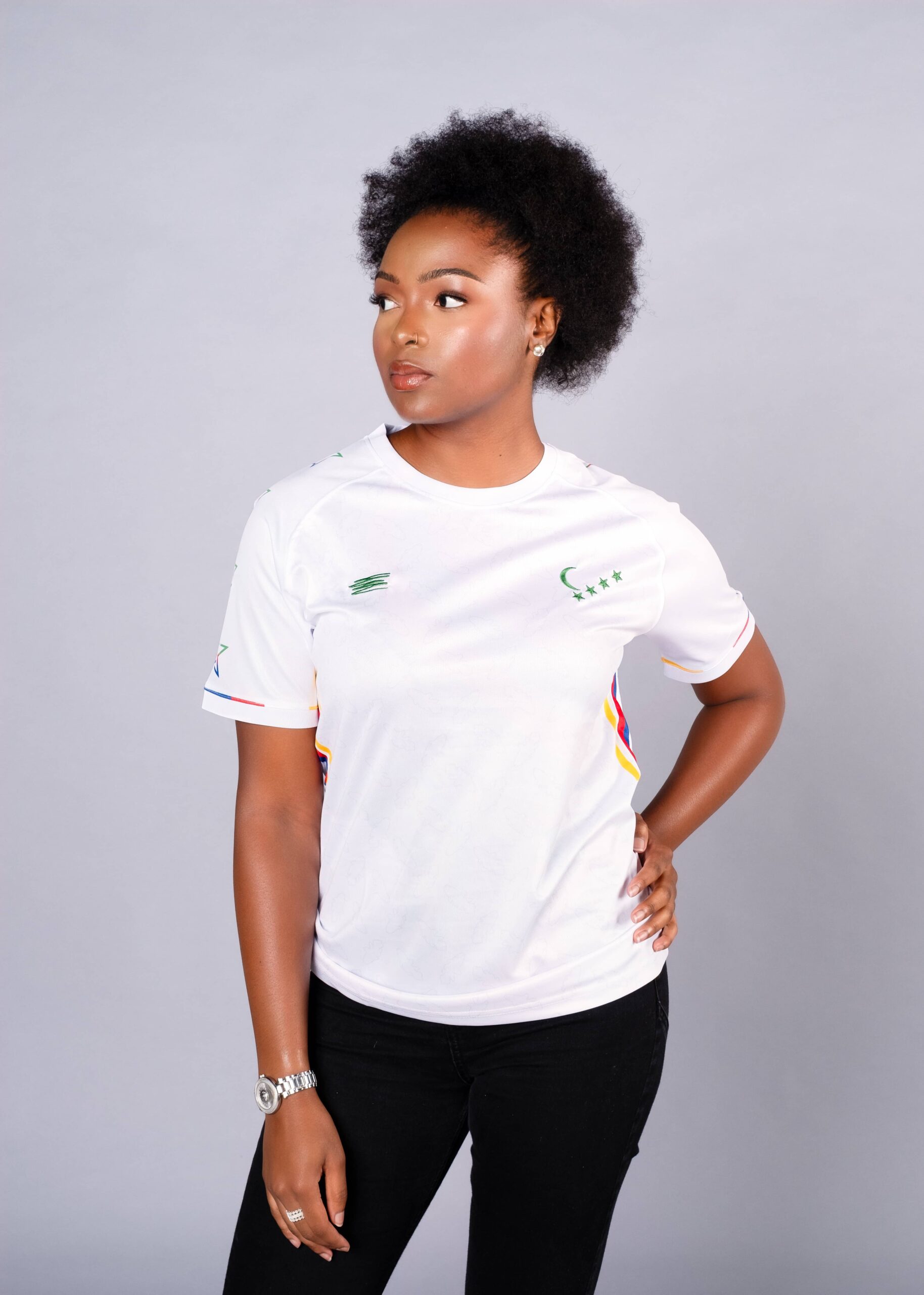 Maillot Comores Gombessa blanc